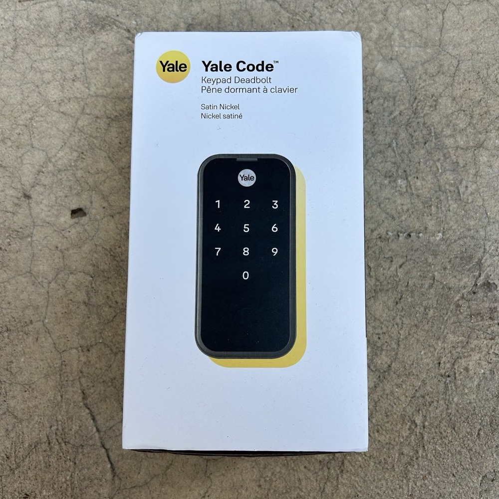Yale Code Keypad Deadbolt, Satin Nickel Used (E9)